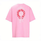 Pink Chrome Hearts Horseshoe T-shirt