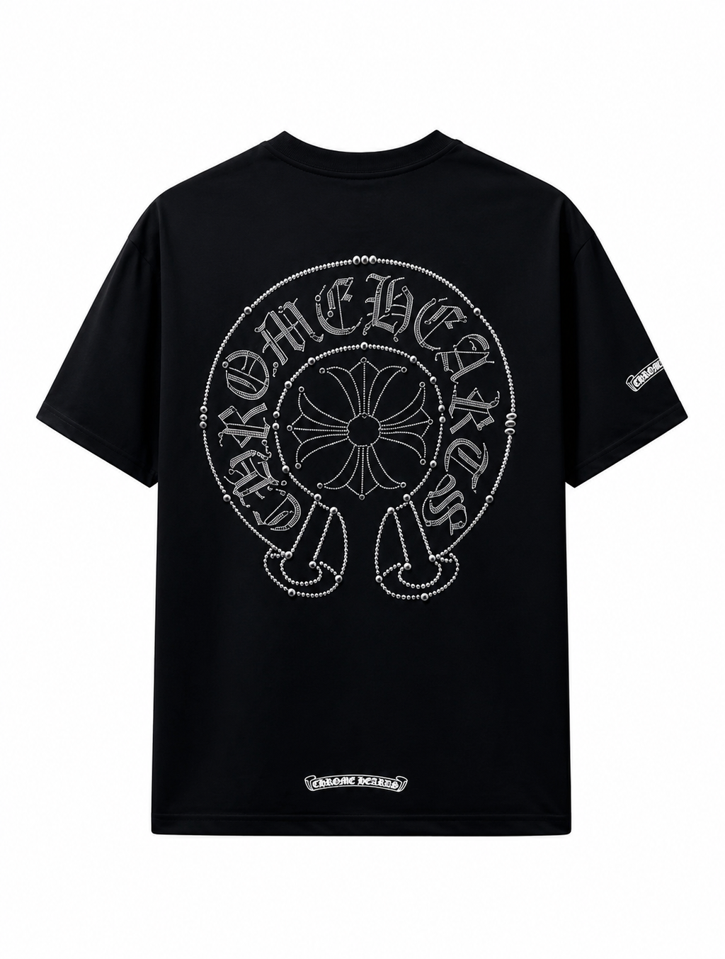 Chrome Hearts Rhinestone Horseshoe T-Shirt